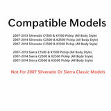 Privacy Stationary Heated Back Window Back Glass Compatible with Chevrolet Silverado/GMC Sierra 2007-2013 1500 Models/ 2007-2014 2500 3500 Models (Not For Classic Models)