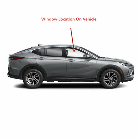 Tempered Passenger Right Side Front Door Window Door Glass Compatible with Buick Envista 2024-2026 Models