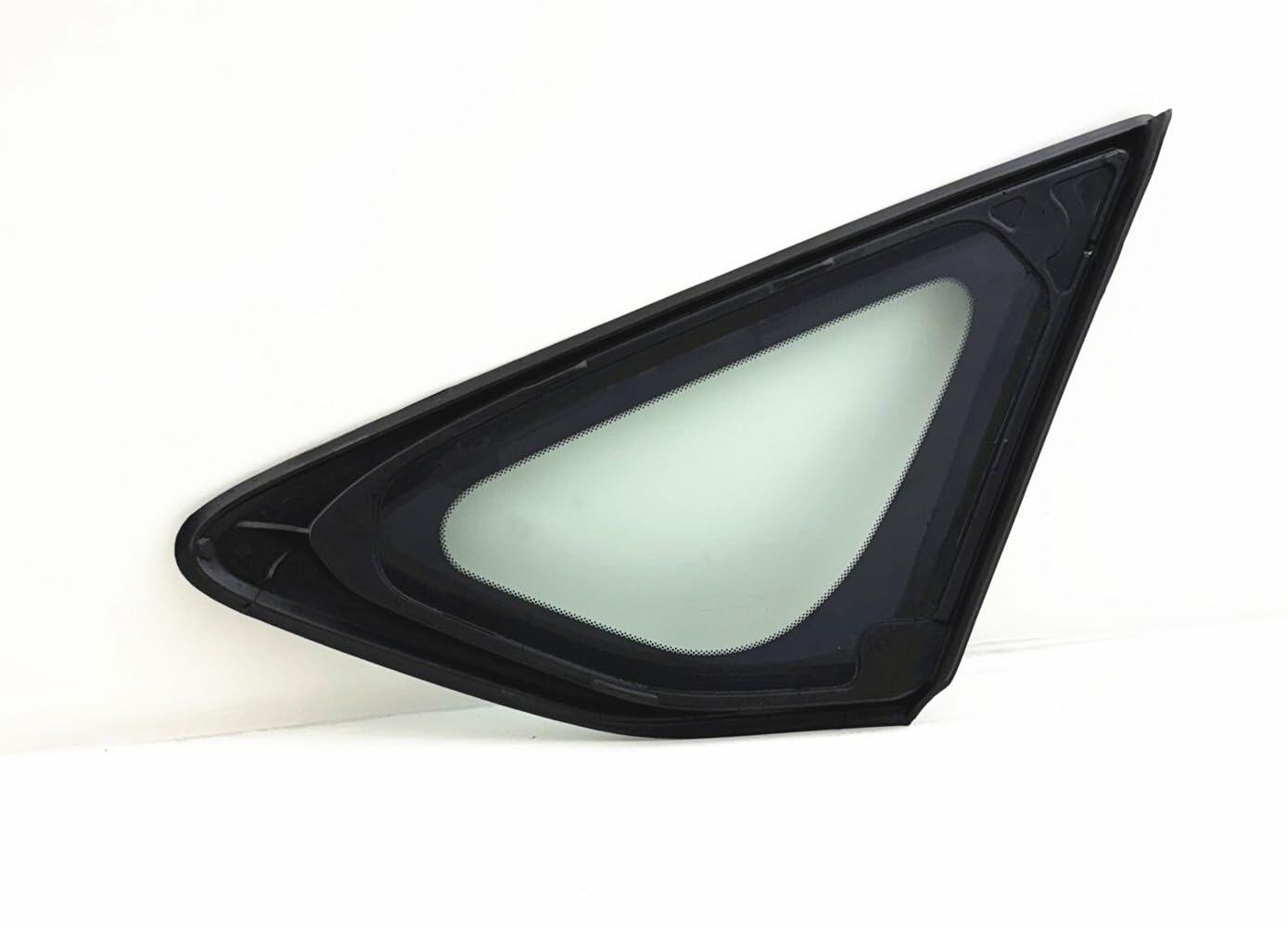 Chrome Molding Style Driver Left Side Quarter Window Quarter Glass Compatible with Honda Accord 2023-2025 Models