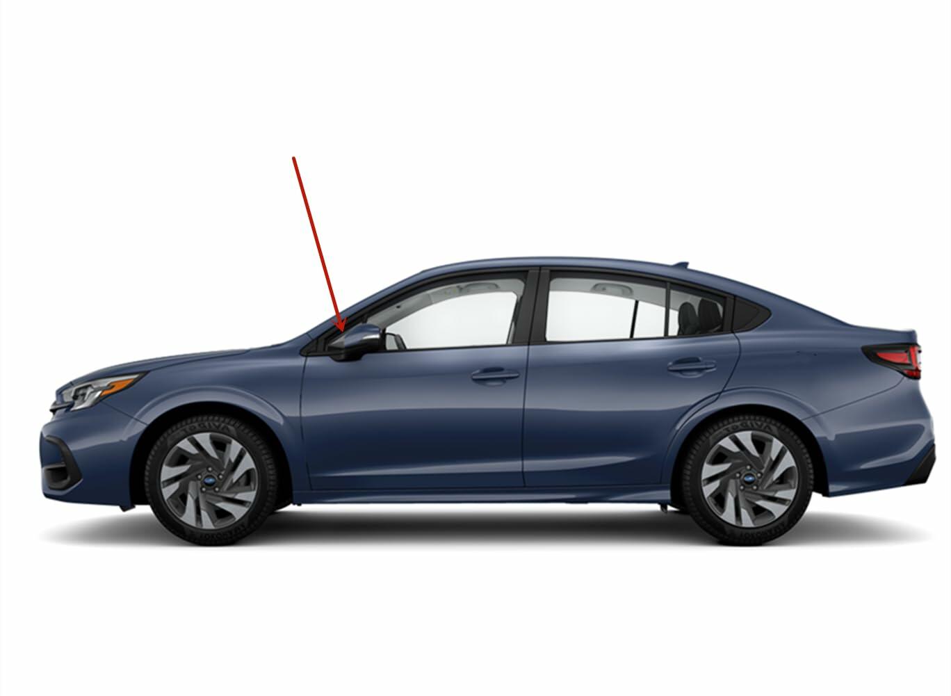 Driver Left Side Front Vent Window Vent Glass Compatible with Subaru Legacy & Outback 2020-2025 Models Glass Only