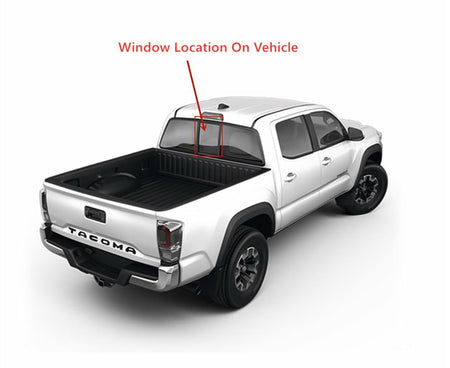 Center Piece Only For Rear Back Power Slider Compatible with Tacoma 4 Door Crew Cab 2017-2023 Models