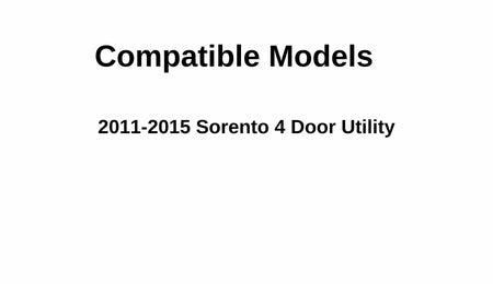 Black Moulding Style Tempered Passenger Right Side Quarter Window Quarter Glass Compatible with Kia Sorento 2011-2015 Models