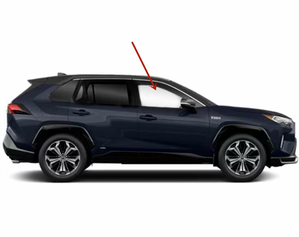 Laminated Passenger Right Side Front Door Window Door Glass Compatible with Toyota RAV4 Prime 2021-2024 / RAV4 Prime Plug-in 2025 Models