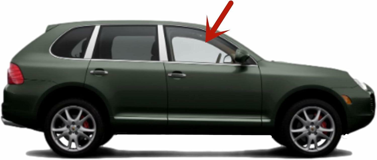 Laminated Passenger Right Side Front Door Window Door Glass Compatible with Porsche Cayenne 2004-2010 Models
