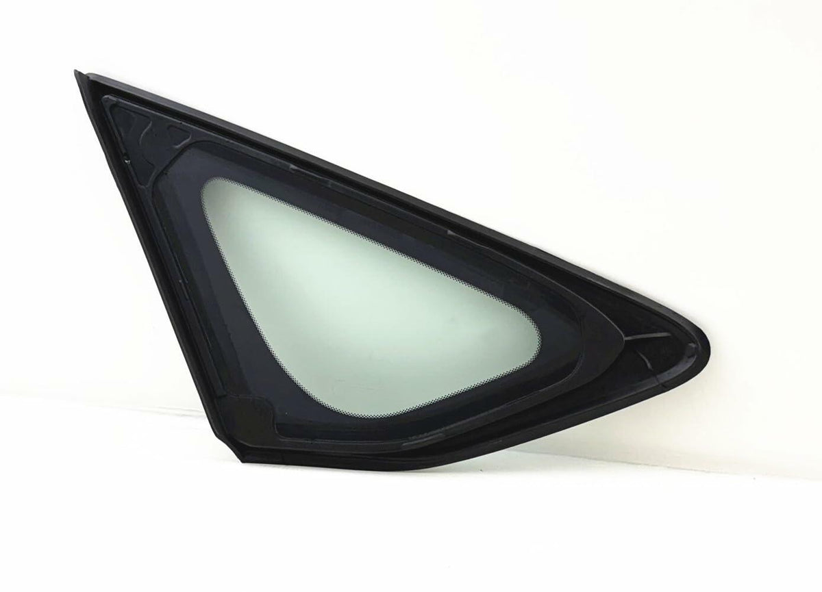 Chrome Molding Style Passenger Right Side Quarter Window Quarter Glass Compatible with Honda Accord 2023-2025 Models