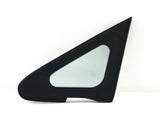 Black Moulding Style Tempered Passenger Right Side Front Vent Window Vent Glass Compatible with Nissan Versa 4-Door Hatchback 2007-2013 Models