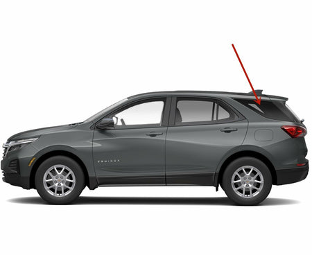 Tempered Driver Left Side Rear Quarter Window Quarter Glass Compatible with Chevrolet Equinox 2018-2024 Models
