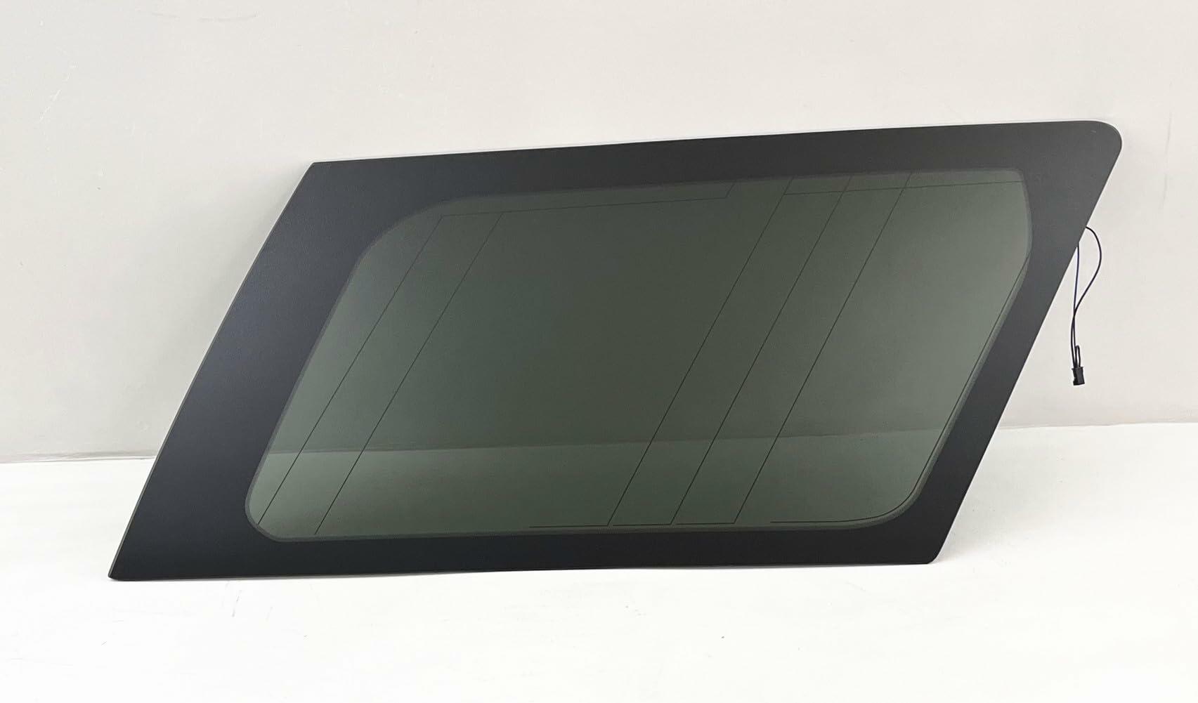 Tempered W/ Antenna Passenger Right Side Quarter Window Quarter Glass Compatible with Ford Expedition 2018-2024 Models ( Not For Expedition Max )