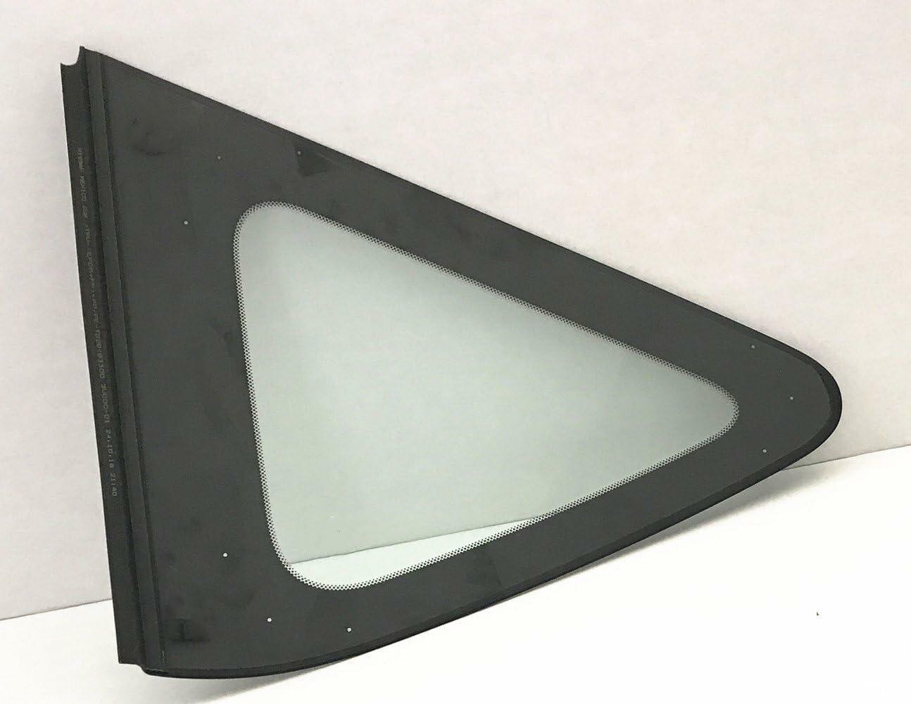 Tempered Passenger Right Side Quarter Window Quarter Glass Compatible with Nissan Versa Note 2014-2019 Models
