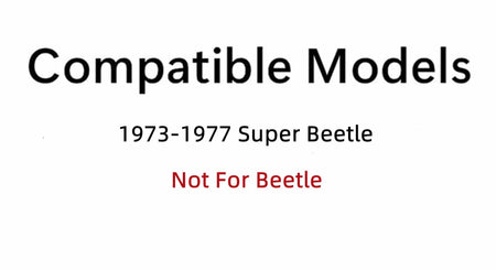 Laminated Front Windshield Window Glass Compatible with Volkswagen Super Beetle 2 Door Sedan 1973-1977 Models