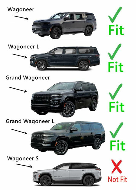 OEM Black Trim Heated Rear Back Tailgate Liftgate Window Glass Compatible with Jeep Wagoneer / Wagoneer L / Grand Wagoneer / Grand Wagoneer L 2022-2026 Models