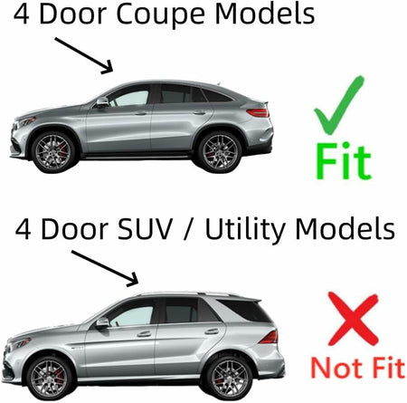 Tempered Driver Left Side Front Door Window Door Glass Compatible with Mercedes Benz GLE43AMG GLE63AMG GLE350d GLE450 2016-2019 4-Door Coupe Models