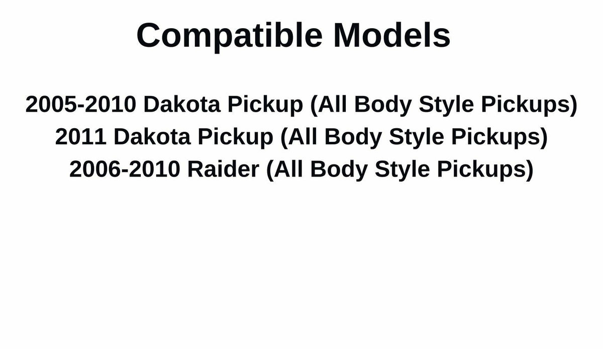 Heated Stationary Back Window Back Glass Compatible with Dodge Dakota/Ram Dakota/Mitsubishi Raider 2005-2011 Pickup Models