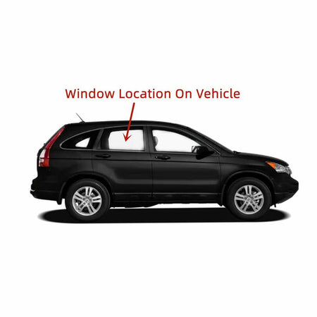 Clear Tempered Passenger Side Right Rear Door Window Door Glass Compatible with Honda CR-V 2007-2011 Models