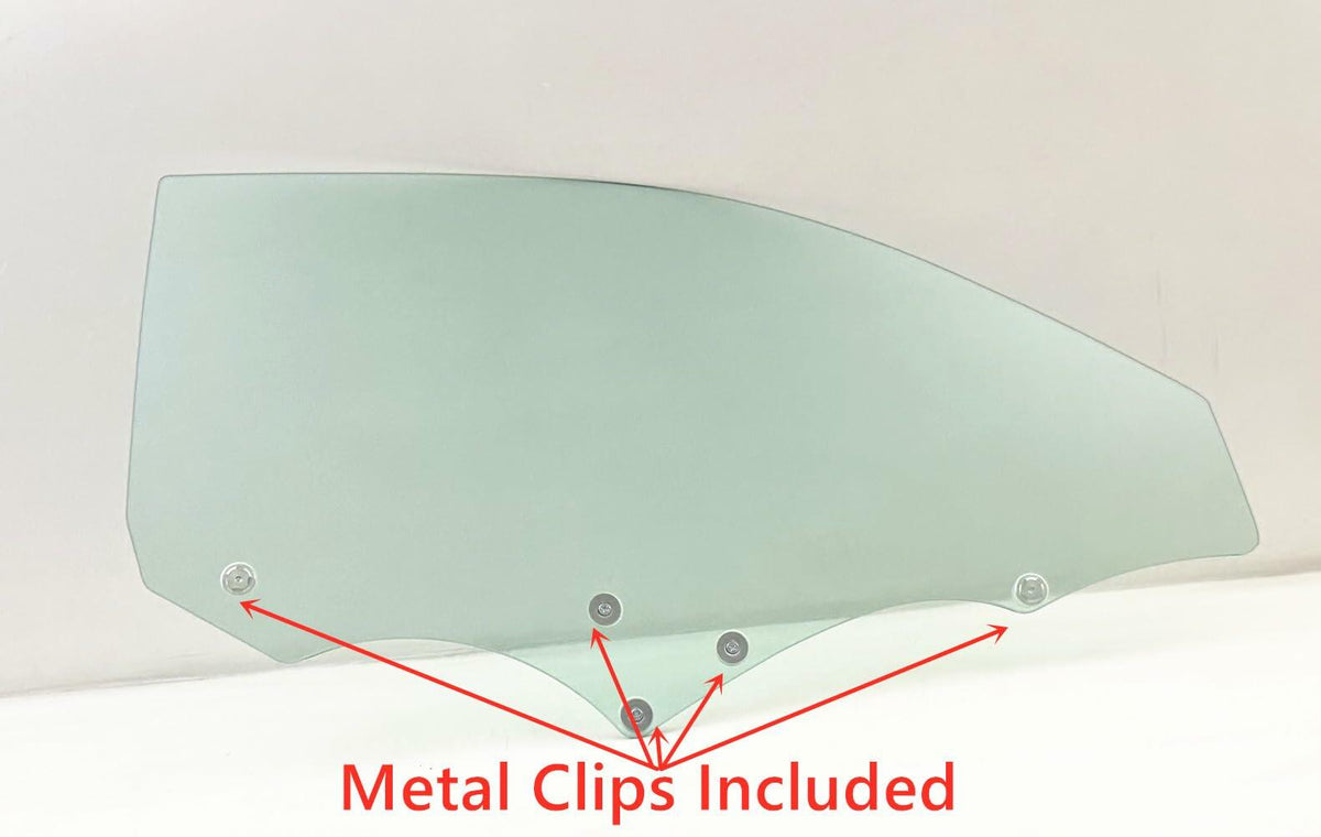 Clips Included Tempered Passenger Right Side Door Window Door Glass Compatible with Toyota Solara 1999-2003 Models