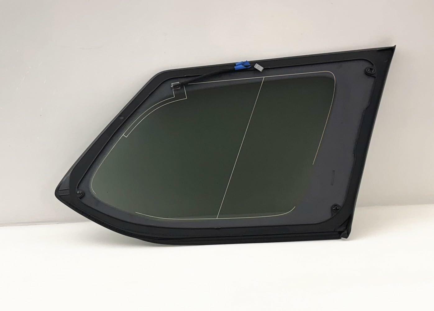 Chrome Style Driver Left Side Quarter Window Quarter Glass Compatible with Toyota Grand Highlander 2024-2026 Models