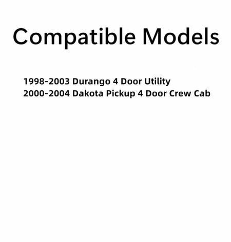Passenger Right Side Front Door Window Door Glass Compatible with Dodge Durango 1998-2003 Models/Dodge Dakota Pickup 2000-2004 4 Door Models
