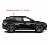 Tempered Passenger Right Side Rear Quarter Window Quarter Glass Compatible with Hyundai Tucson 2022-2025 Models