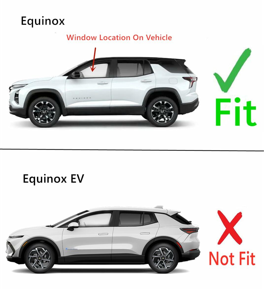 Tempered Driver Left Side Front Door Window Door Glass Compatible with Chevrolet Equinox 2025-2026 Models