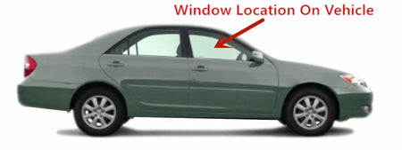 Japan Built Style Passenger Right Side Front Door Window Door Glass Compatible with Toyota Camry 2002-2006 Models
