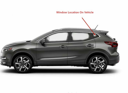 Tempered Driver Left Side Quarter Window Quarter Glass Compatible with Nissan Rogue Sport 2017-2022 Models (Not For Rogue Or Rogue Select)