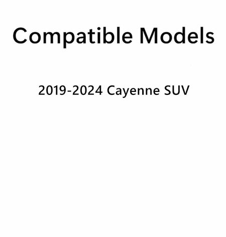 Tempered Driver Left Side Rear Door Window Door Glass Compatible with Porsche Cayenne SUV 2019-2024 Models (Not For Coupe)