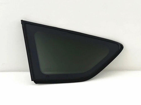 Tempered Passenger Right Side Rear Quarter Window Quarter Glass Chrome Frame Style Compatible with Ford Escape 2013-2019 Models