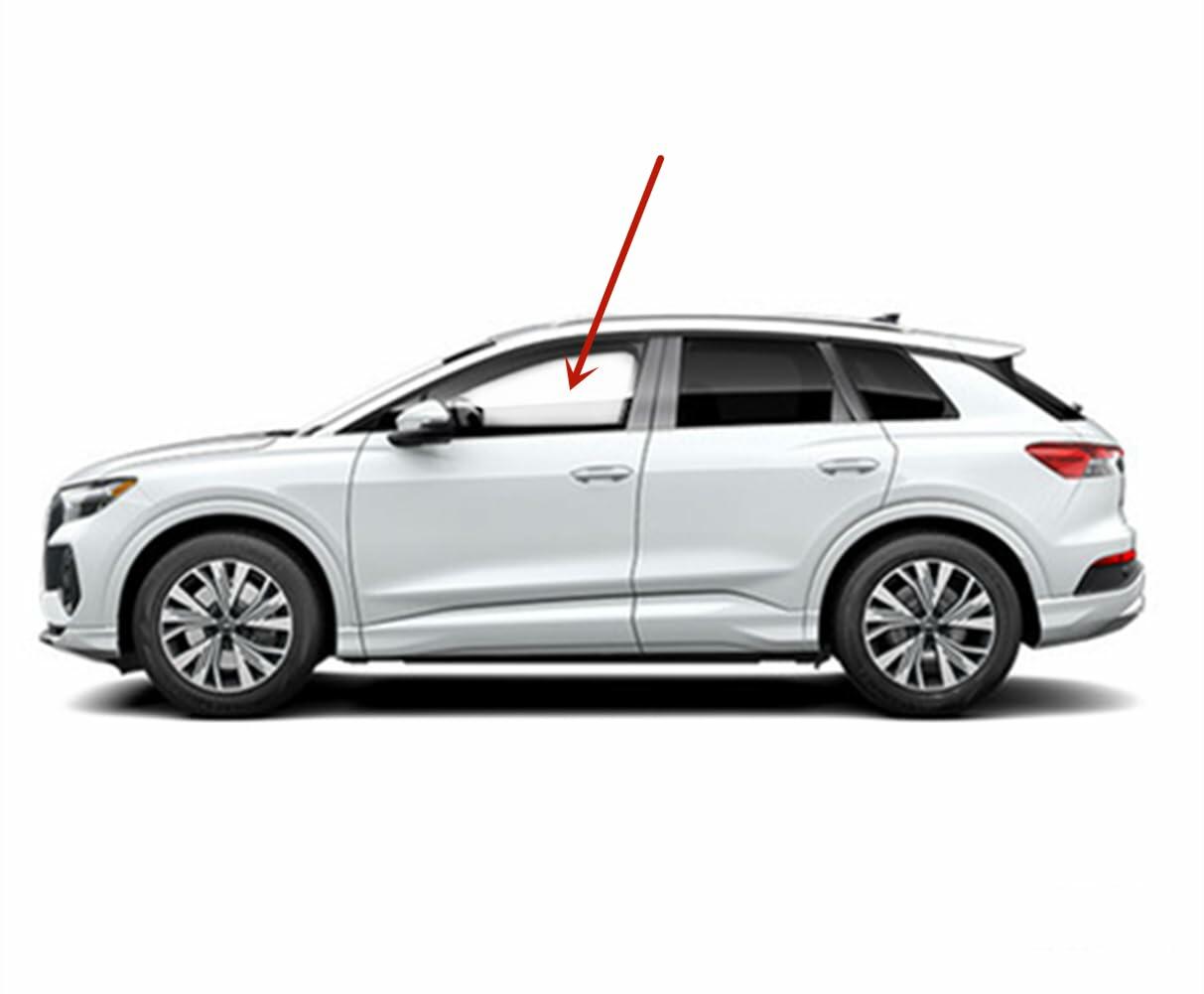 Tempered Driver Left Side Front Door Window Door Glass Compatible with Audi Q4 E-TRON / Volkswagen ID.4 2021-2026 Models
