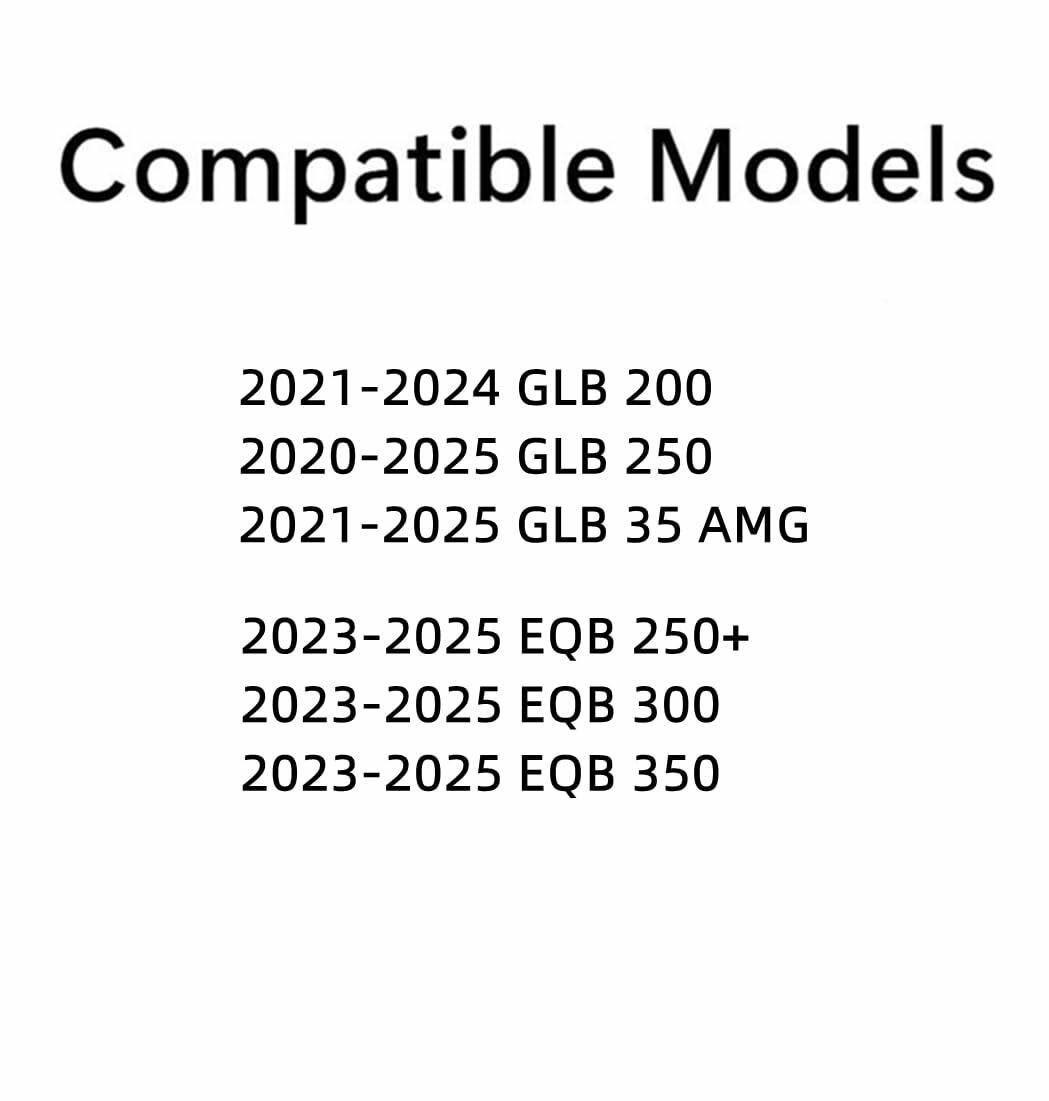 Driver Left Side Rear Door Window Door Glass Compatible with Mercedes Benz GLB-Class GLB200 GLB250 GLB35AMG 2020-2025/ EQB-Class EQB250+ EQB300 EQB350 2023-2025 Models