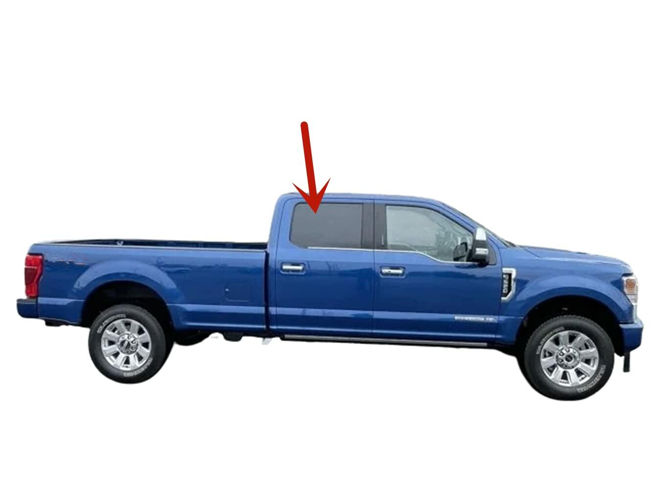 Ford F150 F250 F350 F450 F550 4 Door Crew Cab Rear Door Window Glass 2015-2022