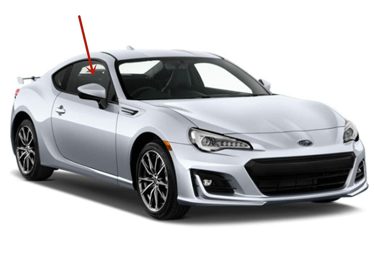 Passenger Right Side Door Window Door Glass Compatible with Subaru BRZ 2013-2021 / Scion FR-S 2013-2016 / Toyota 86 2017-2020 2-Door Coupe Models