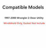 Laminated Front Windshield Window Glass Compatible with Jeep Wrangler 1997-2000 Models