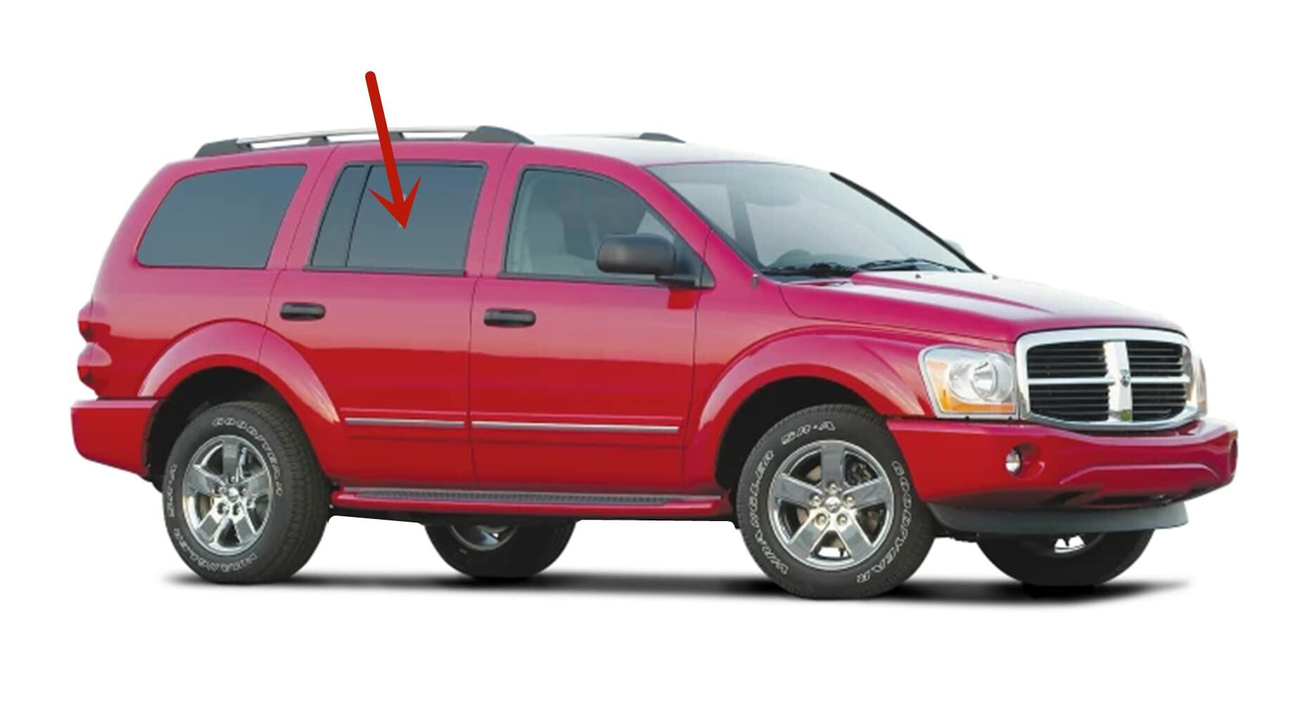 Laminated Passenger Right Side Rear Door Window Door Glass Compatible with Dodge Durango/Chrysler Aspen 2007-2009 4 Door Models