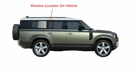 Tempered Passenger Right Side Rear Vent Window Vent Glass Compatible with Land Rover Defender 90 / 110 / 130 2020-2025 4-Door Models