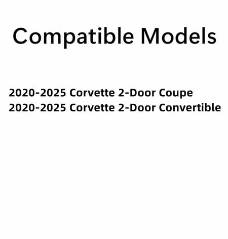 Tempered Driver Left Side Door Window Door Glass Compatible with Chevrolet Corvette 2020-2026 Models