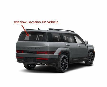 Heated Privacy Back Window Back Glass Compatible With Hyundai Santa Fe 2024-2026 Models