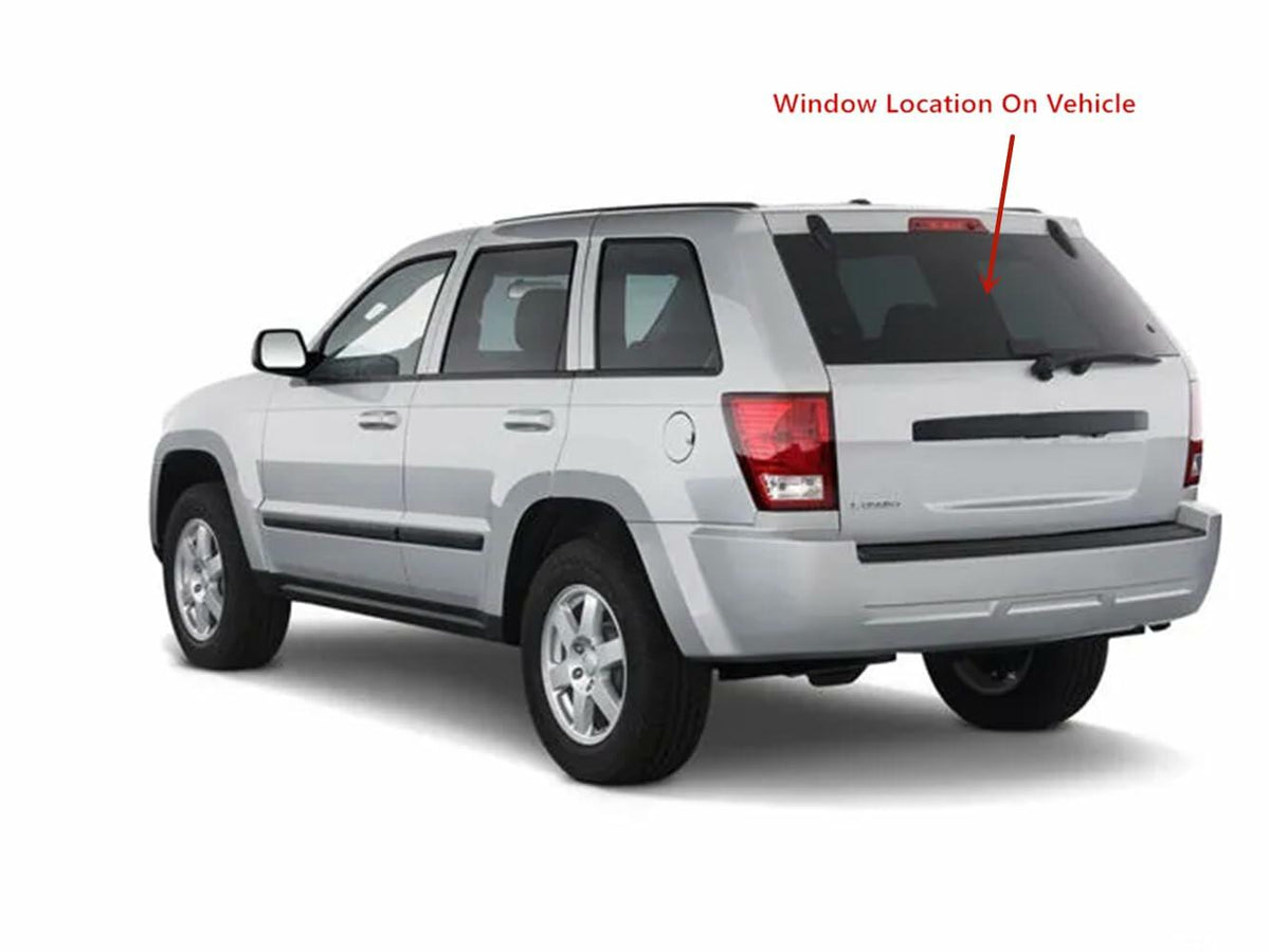 Heated Back Window Back Tailgate Glass Compatible with Jeep Grand Cherokee 2005-2010 Models