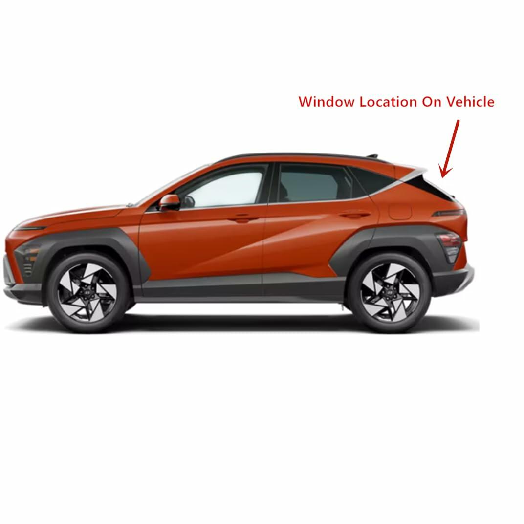 Heated Rear LiftGate TailGate Back Window Back Glass Compatible with Hyundai Kona / Kona Electric 2024-2026 Models