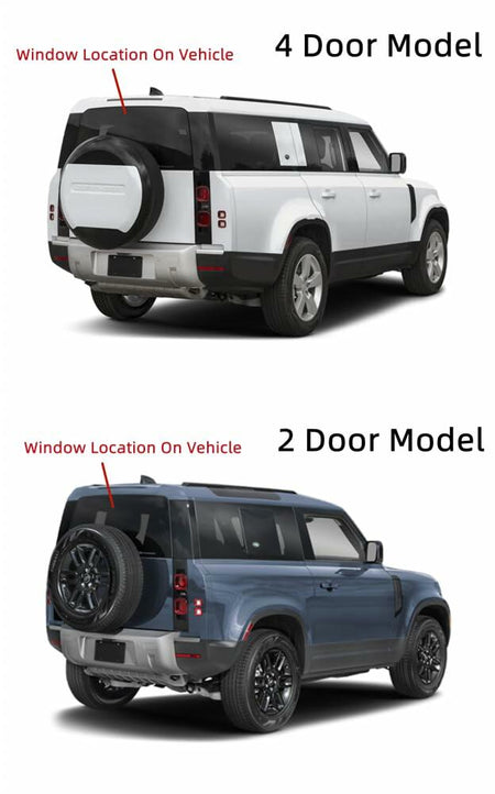 Heated Privacy Stationary Rear Back Window Back Glass Compatible with Land Rover Defender 90/110/130 2020-2025 Models