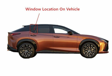 Glass Only Tempered Passenger Right Side Rear Vent Window Vent Glass Compatible with Lexus RZ300e RZ450e 2023-2025 Models