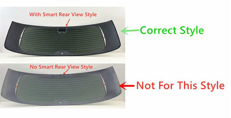 With Smart Rear View Style Heated Back Tailgate Liftgate Window Back Glass Compatible with Nissan Armada 2021-2024 Models