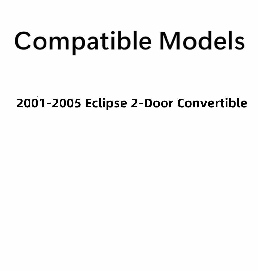 Passenger Right Side Door Window Glass Compatible with Mitsubishi Eclipse 2 Door Convertible 2001-2005 Models