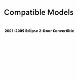 Passenger Right Side Door Window Glass Compatible with Mitsubishi Eclipse 2 Door Convertible 2001-2005 Models