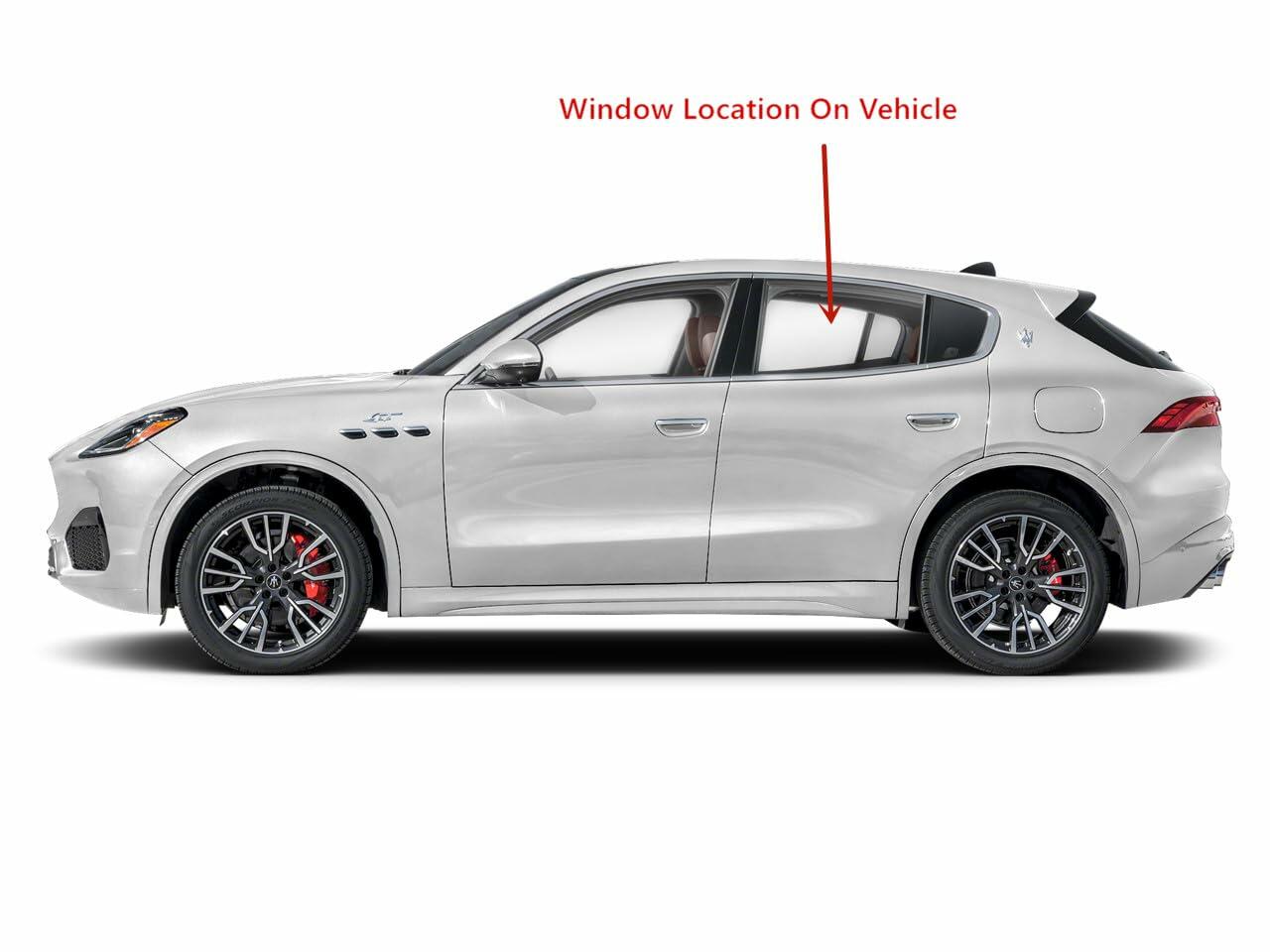 Laminated Driver Left Side Rear Door Window Door Glass Compatible with Maserati Grecale 2023-2024 Models