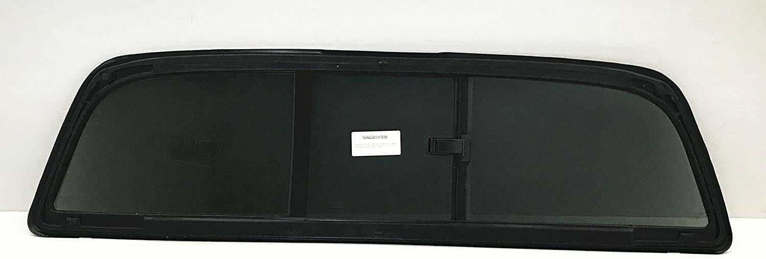 OEM Style Sliding Back Window Rear Manual Slider Glass Compatible with Toyota Tundra Pickup 2000-2006 Models