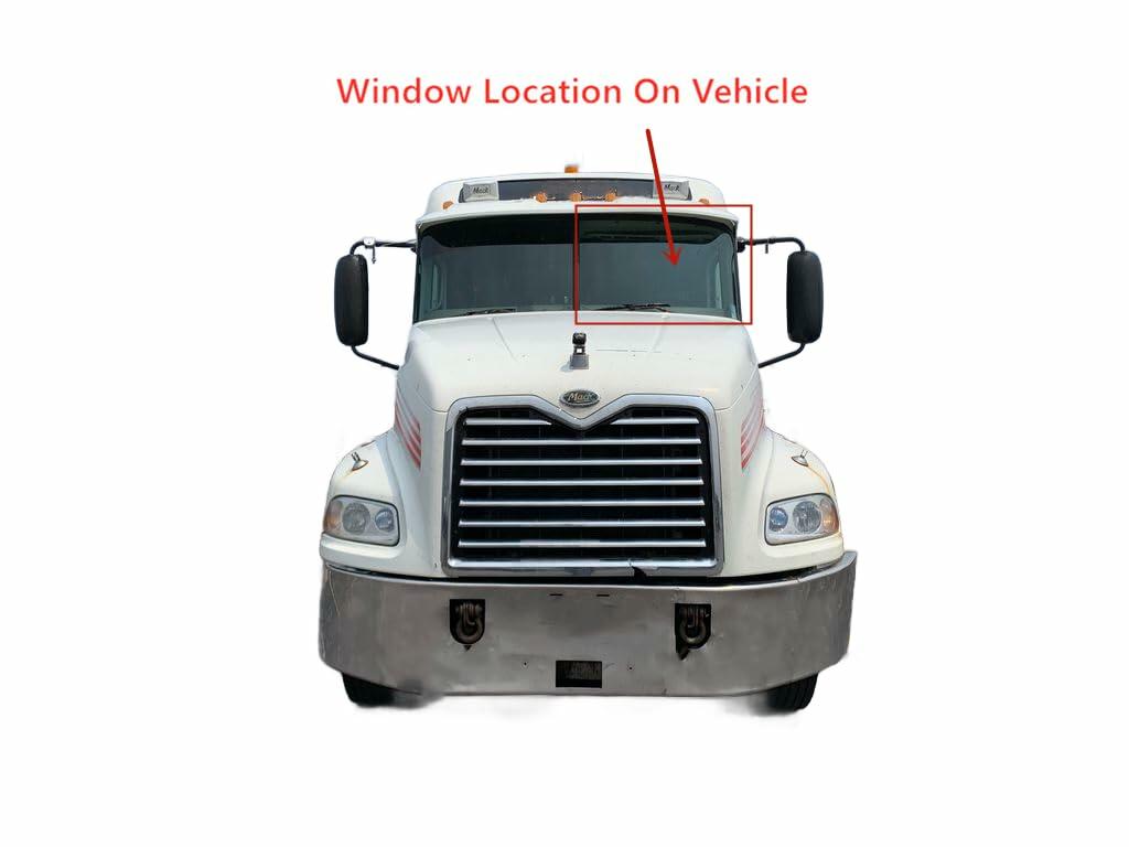 Laminated Driver Left Side Front Windshield Glass Compatible with Mack CH600 CL600 CL700 CT713 CTP713 CX CV712 CV713 GU712 GU713 GU812 GU813 1989-2009 / CHU613 CXU613 2008-2018 / Granite 2010-2024