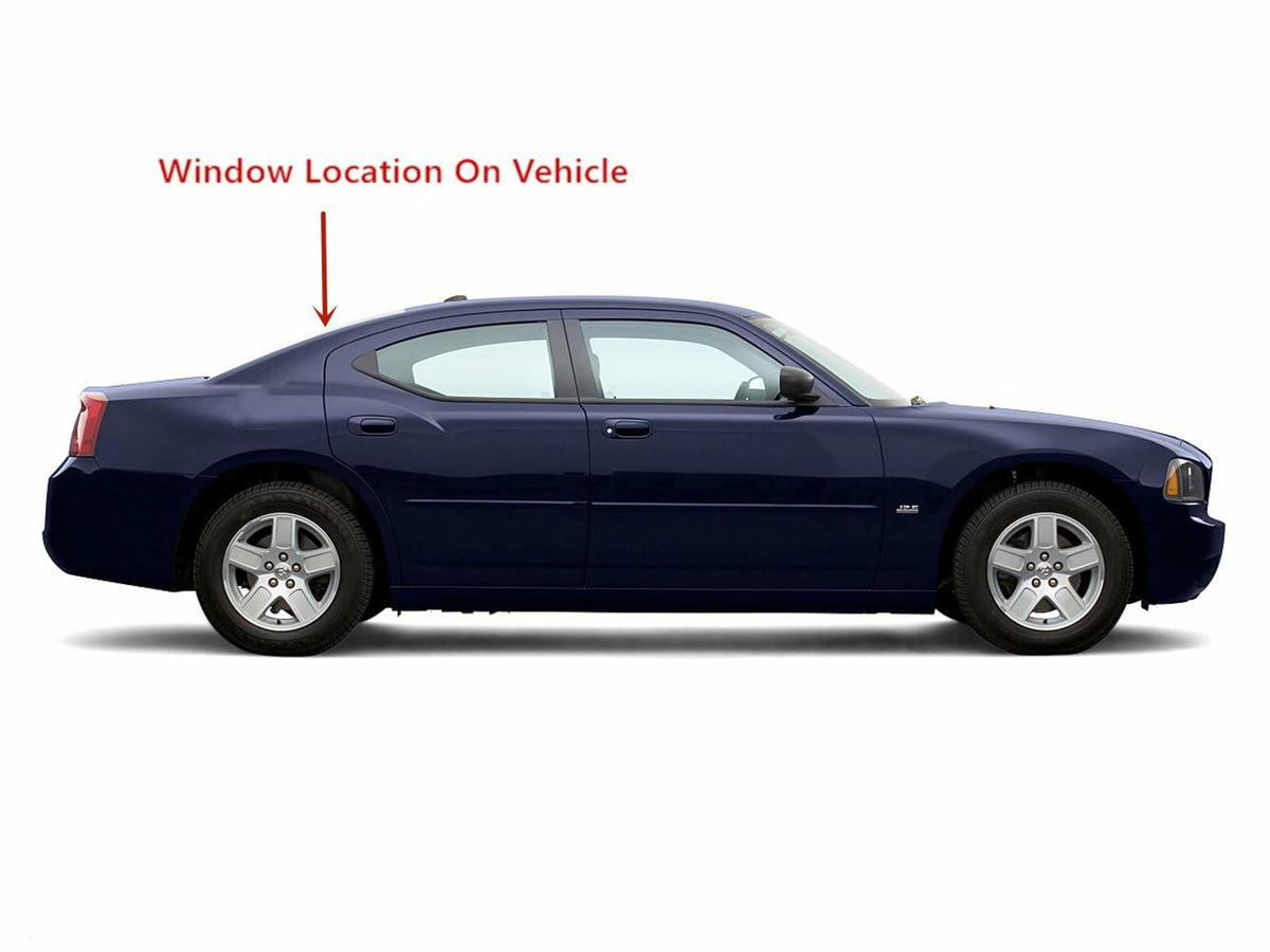 Heated Back Window Back Glass Compatible with Dodge Charger 2006-2010 Models