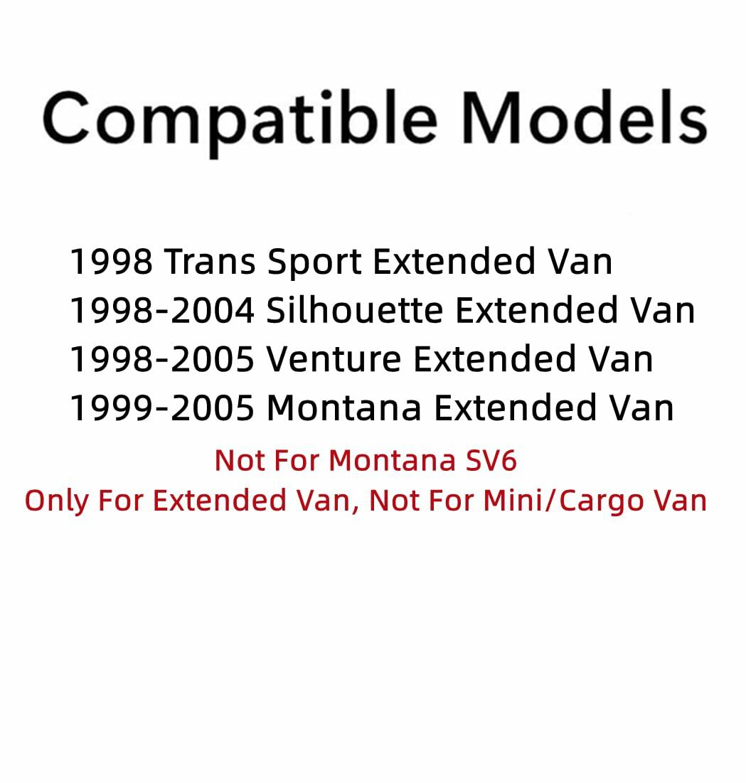 Passenger Right Side Quarter Window Quarter Glass Compatible with Chevrolet Venture 1998-2005/Pontiac Trans Sport 1998 Montana 1999-2005/ Oldsmobile Silhouette 1998-2004 Extended Van Models