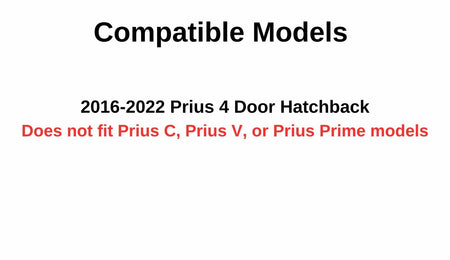 Clear Tempered Heated Lower Back Window Back Glass Compatible with Toyota Prius 2016-2022 Models (Not For Prius Prime, C, Or V)