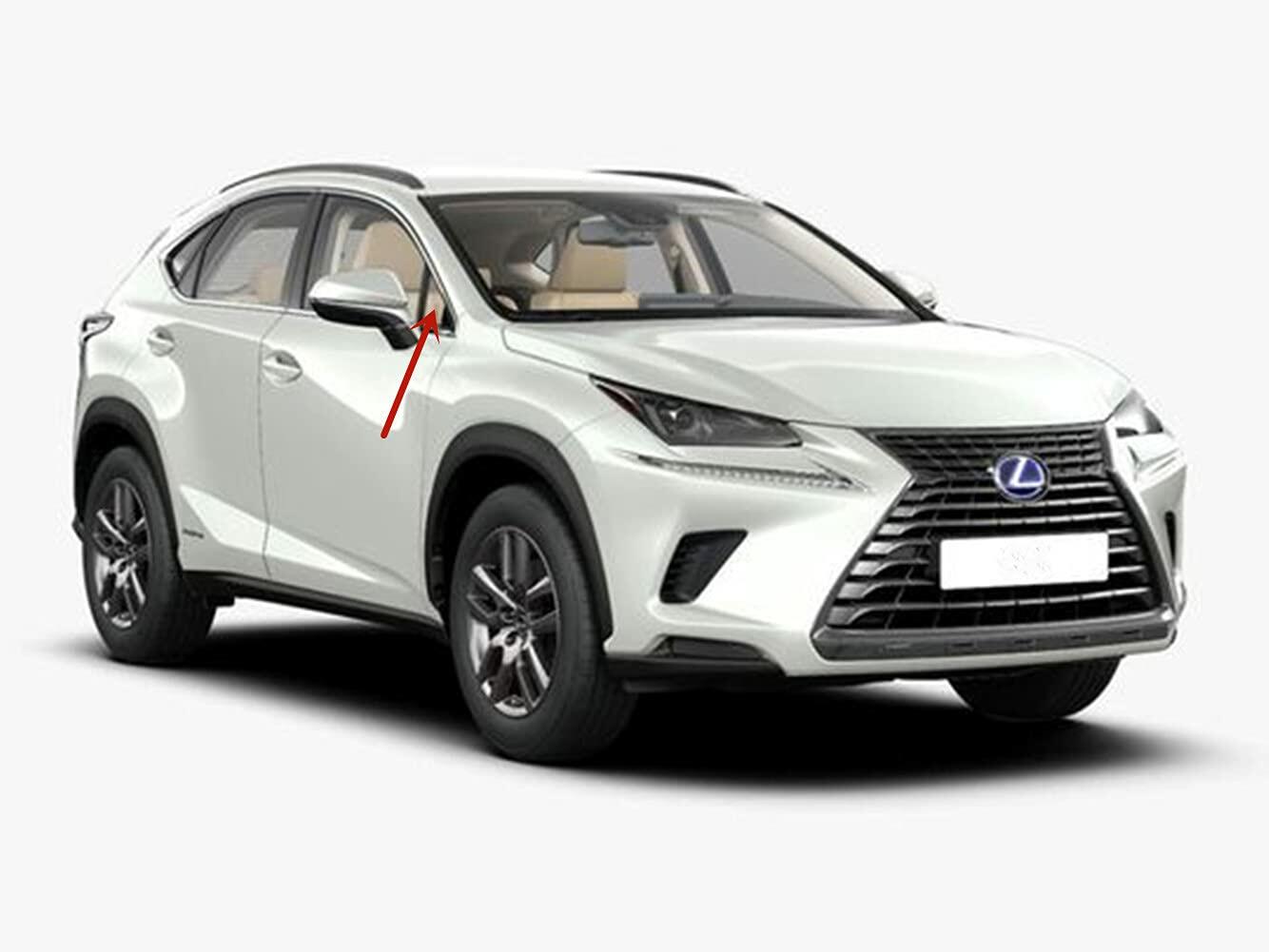 Passenger Right Side Front Vent Window Vent Glass Compatible with Lexus NX200t 2015-2017 / NX300 2018-2021 Models